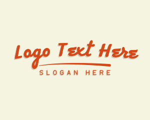 Cursive Retro Business logo