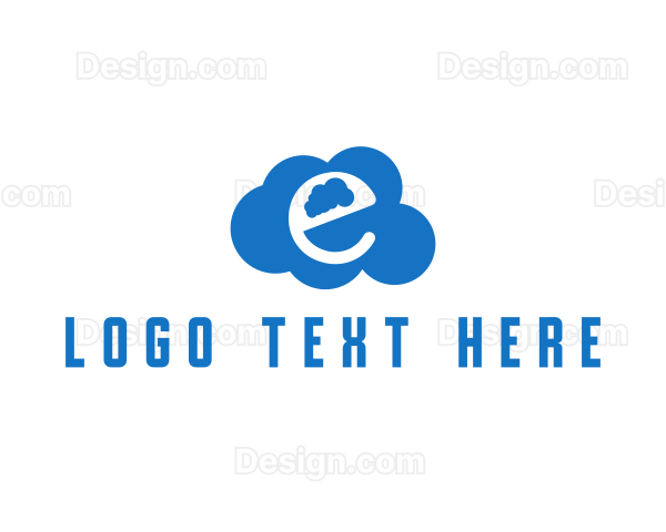 Cloud Letter E Logo