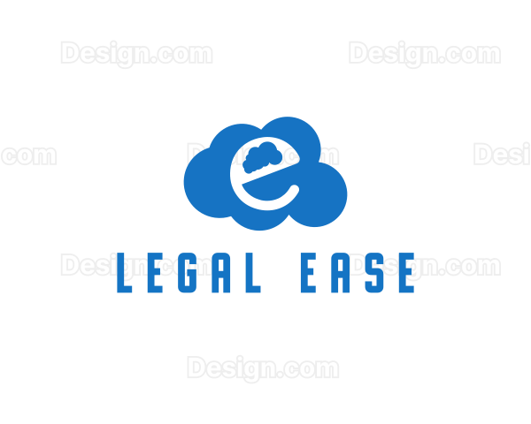 Cloud Letter E Logo
