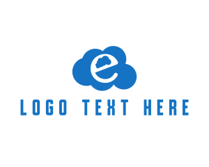 Cloud Letter E Logo