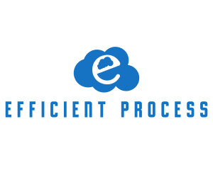 Cloud Letter E logo design