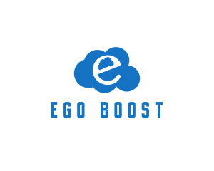 Cloud Letter E logo design