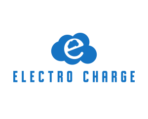 Cloud Letter E logo design