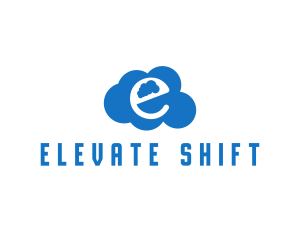 Cloud Letter E logo design