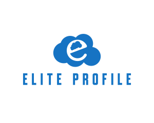 Cloud Letter E logo design