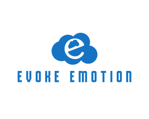 Cloud Letter E logo design