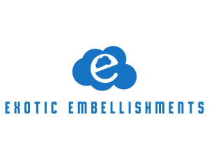 Cloud Letter E logo design