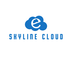 Cloud Letter E logo