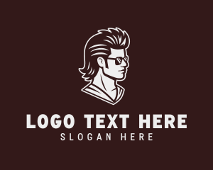 Sunglasses Hair Mullet logo