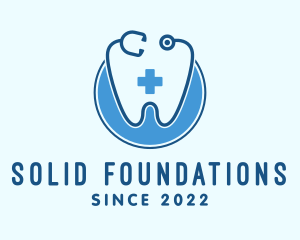 Dentist Stethoscope Tooth logo