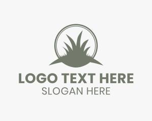 Grass Weed Turf logo design