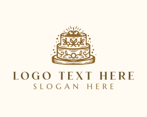 Floral Wedding Cake logo