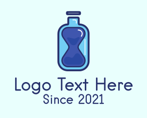 Water Bottle Hourglass logo