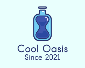Water Bottle Hourglass logo