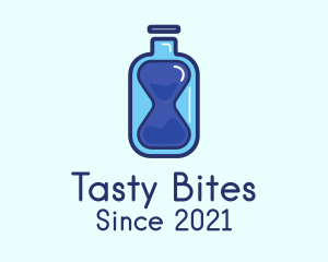 Water Bottle Hourglass logo