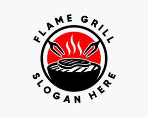 Barbecue Grill Steak logo