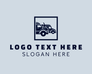 Cargo Truck Haulage logo design