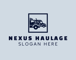 Cargo Truck Haulage logo design