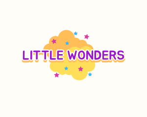 Cute Preschool Cloud logo design