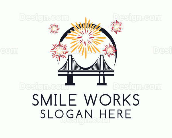 Bridge Fireworks Display Logo
