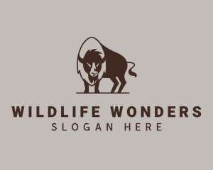 Native Bison Wildlife logo design