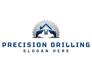 Drill House Handyman logo design