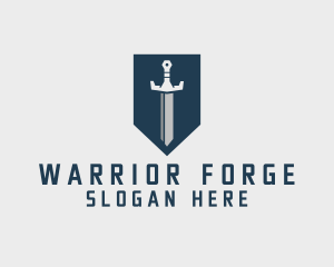 Warrior Sword Crest logo