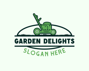 Lawn Mower Landscaping logo design