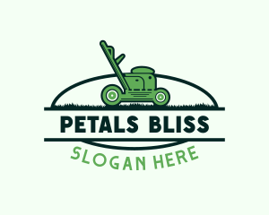 Lawn Mower Landscaping logo design