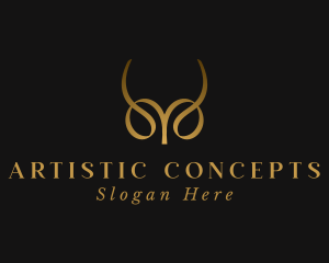 Abstract Golden Horns logo