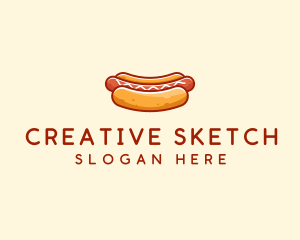 Hot Dog Sausage logo design