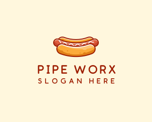 Hot Dog Sausage logo design