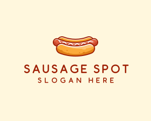 Hot Dog Sausage logo design