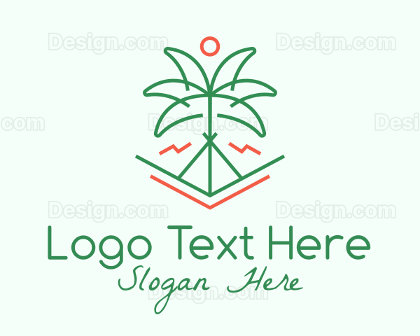 Palm Tree Camping Logo