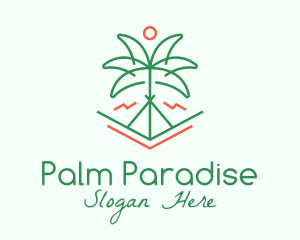 Palm Tree Camping logo design