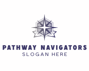 Travel Agency Compass Navigation logo design