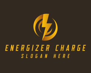 Swirl Flash Electric Voltage logo design