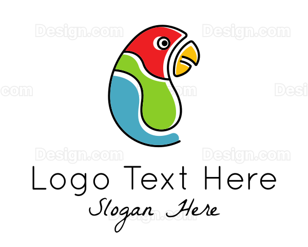 Parrot Pet Doodle Logo