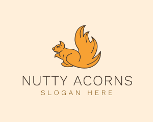 Squirrel Tail Animal logo