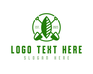 Leaf Farmer Shovel logo