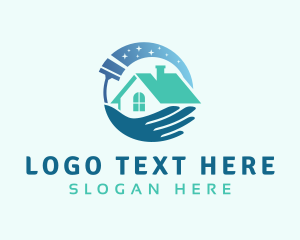 Hand Squeegee Cleaner logo design