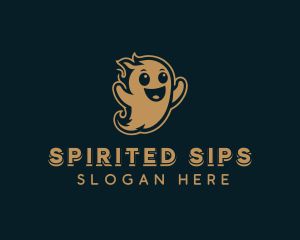 Spooky Halloween Ghost logo design