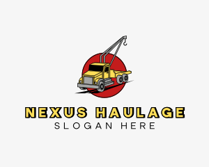 Industrial Tow Truck logo design