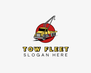 Industrial Tow Truck logo design