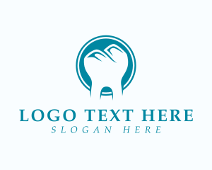 Dental Tooth Mountain logo design