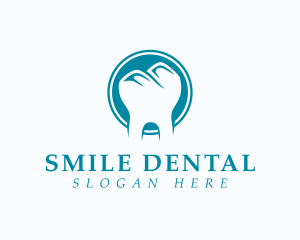 Dental Tooth Mountain logo design