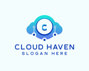 Database Cloud Technology logo design