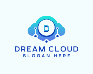 Database Cloud Technology logo design
