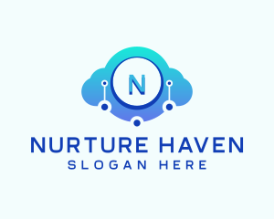 Database Cloud Technology logo design