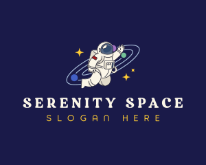 Astronaut Space Galaxy logo design